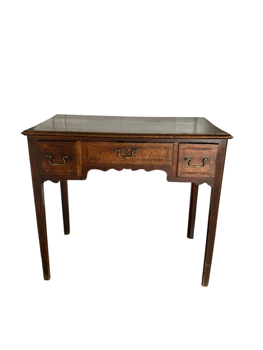 George III oak lowboy or Desk