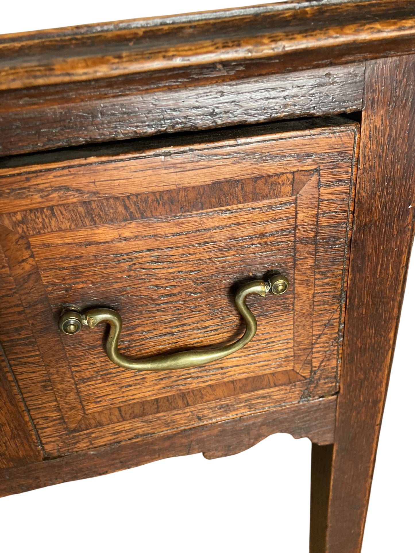 George III oak lowboy or Desk