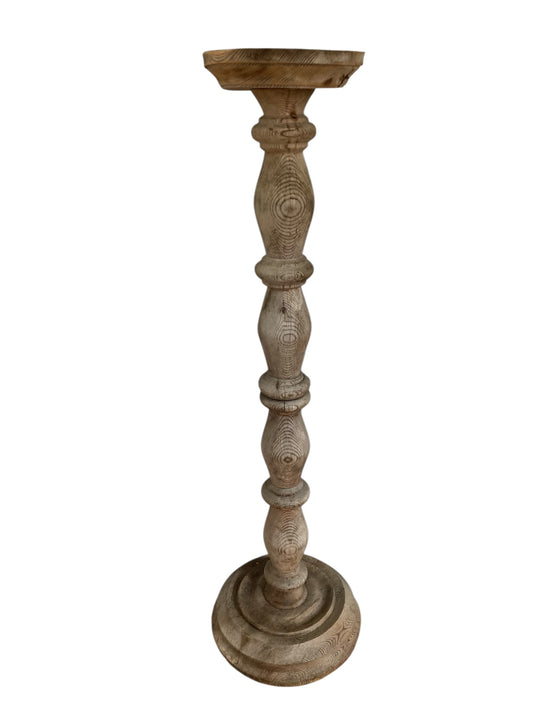Victorian Rustic Pine Jardinere or Torchiere