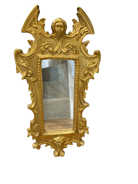 Italian Gilt Wood Baroque Style Mirror