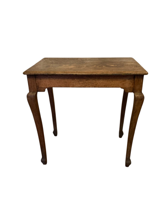 Antique Elm Wood Side or Occassional table early 1900's