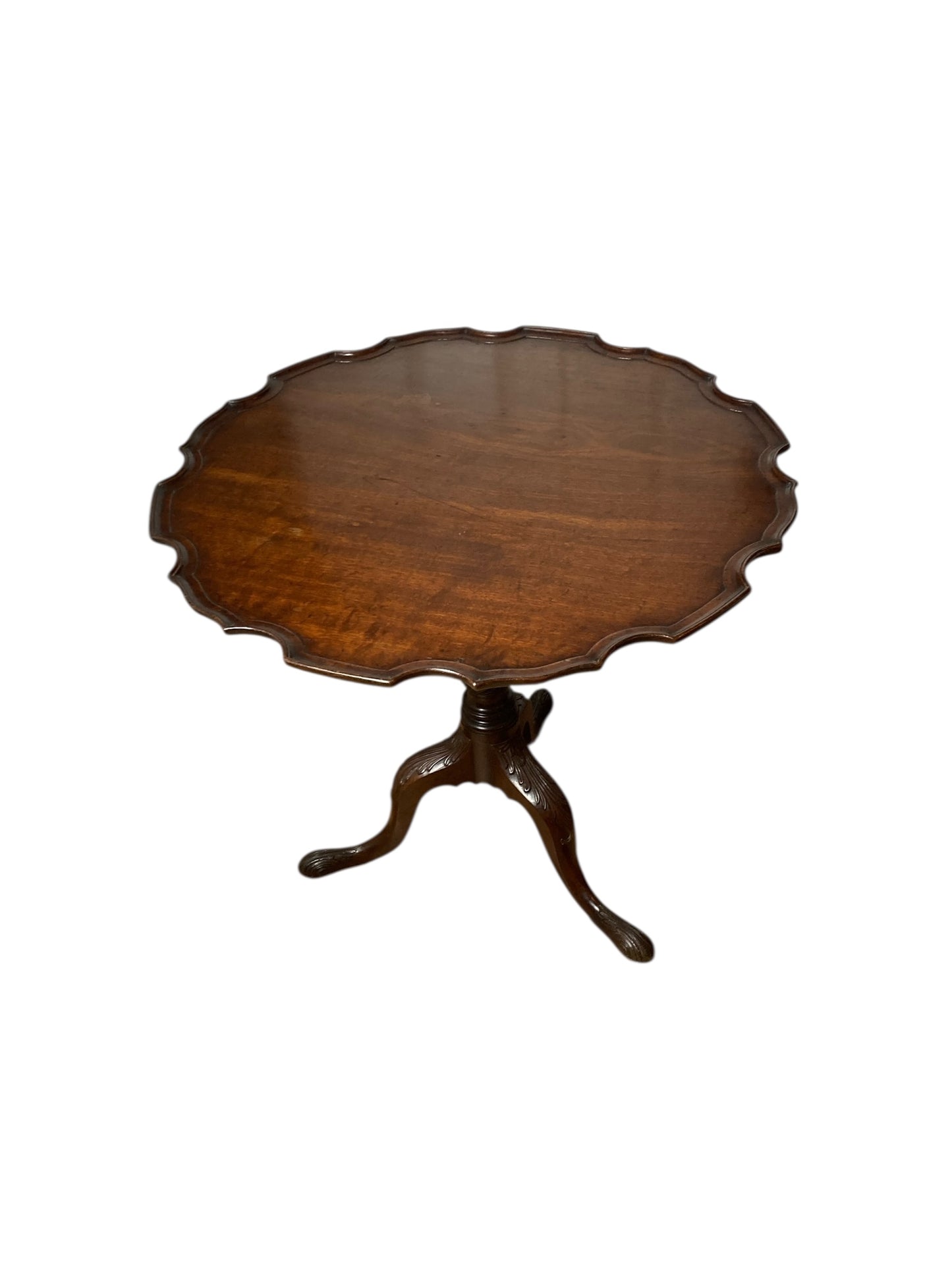 Mahogany George III Stlye Pie Crust Table on Tri Legs