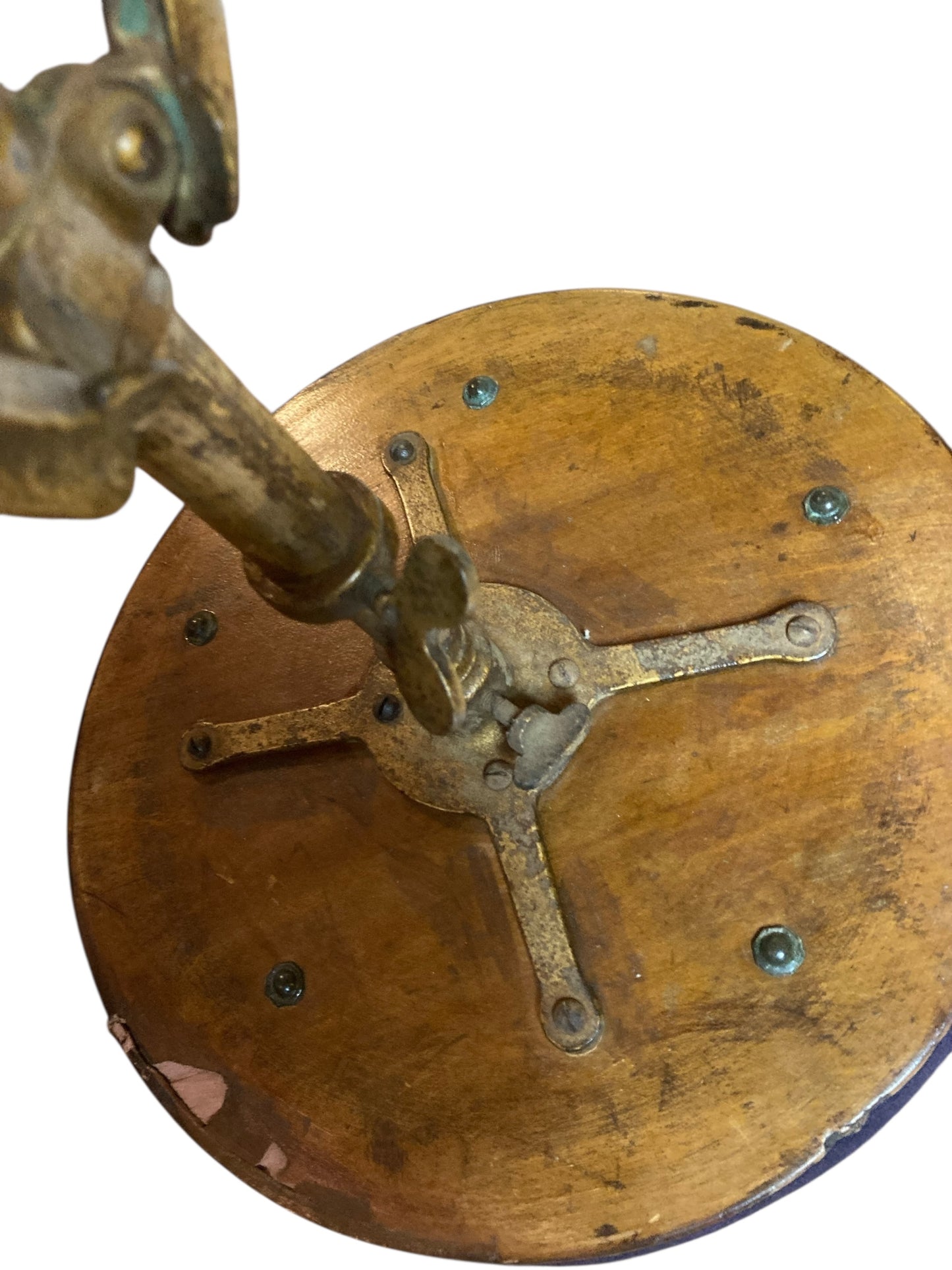 Vintage Brass Extendable Piano or drum stool