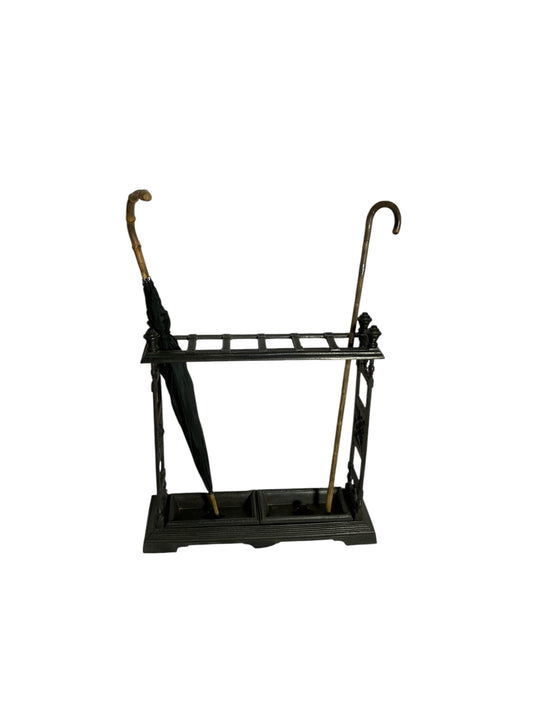 Victorian Cast Iron Umberella Stand with removable drip trays