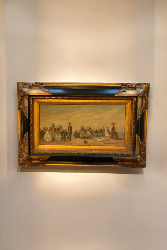 Higgins and Bower Print on Canvass signed W M Chase