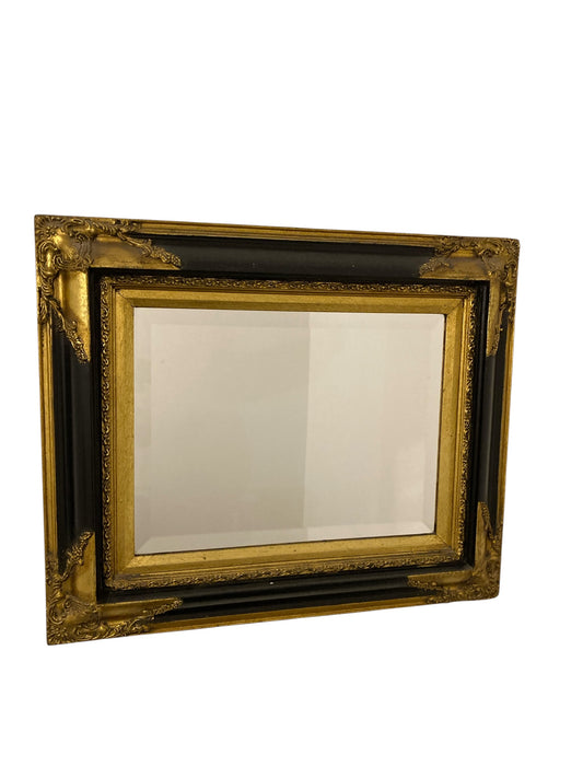 Baroque Style Black and Gold Wall Mirror