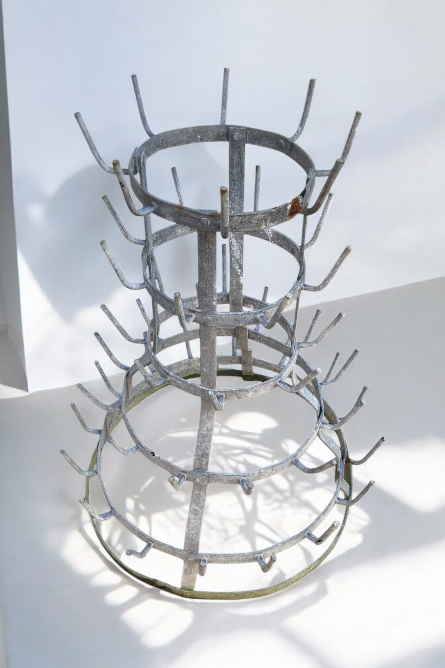 French 52 Peg Bottle Dryer Garden Sculpture