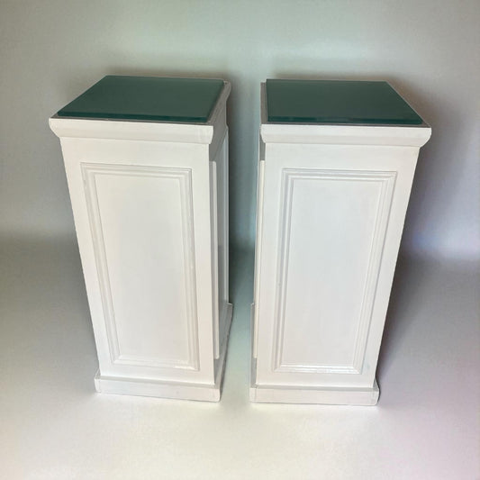 White Column Plynth, plant, urn or bust stand. Event furniture