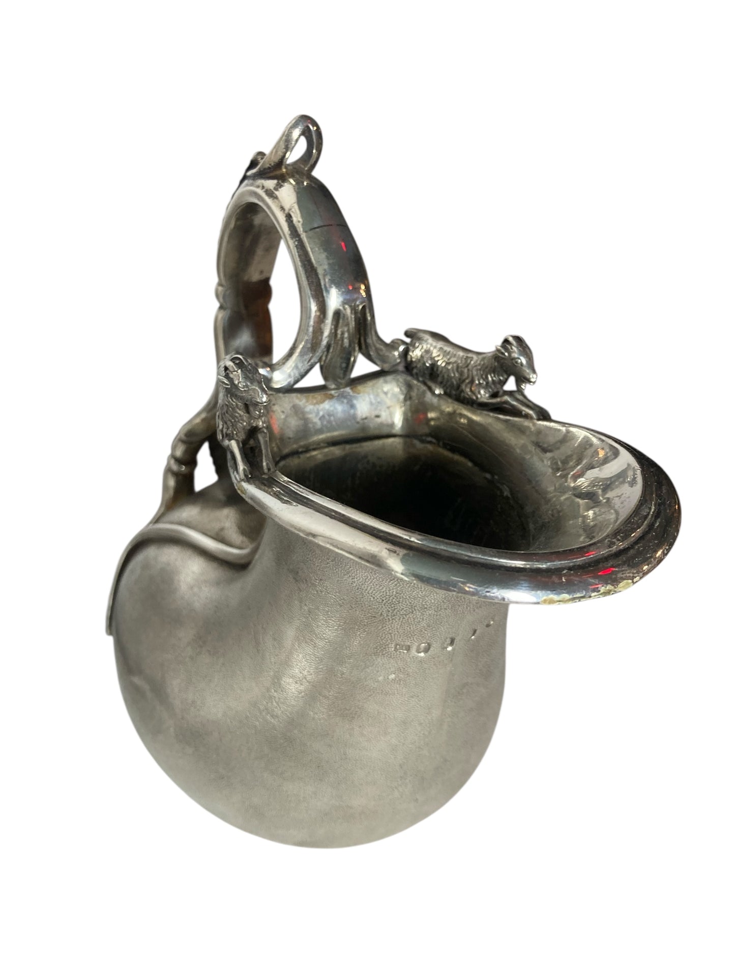 Antique Askos Jug Sterling Silver with markings 19th Century