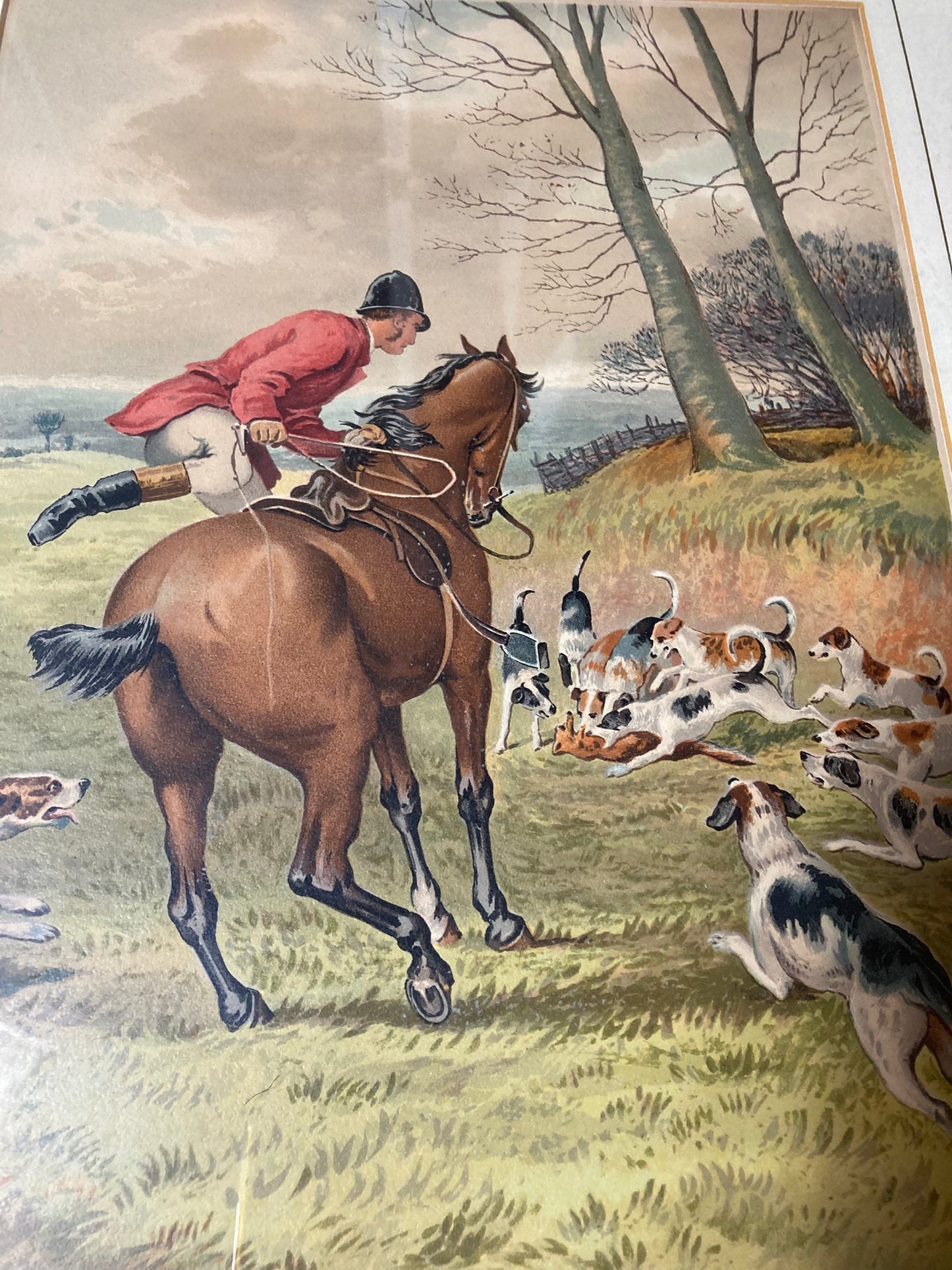 Hand-coloured English Hunting Print Named The Hunter by Henry Alken