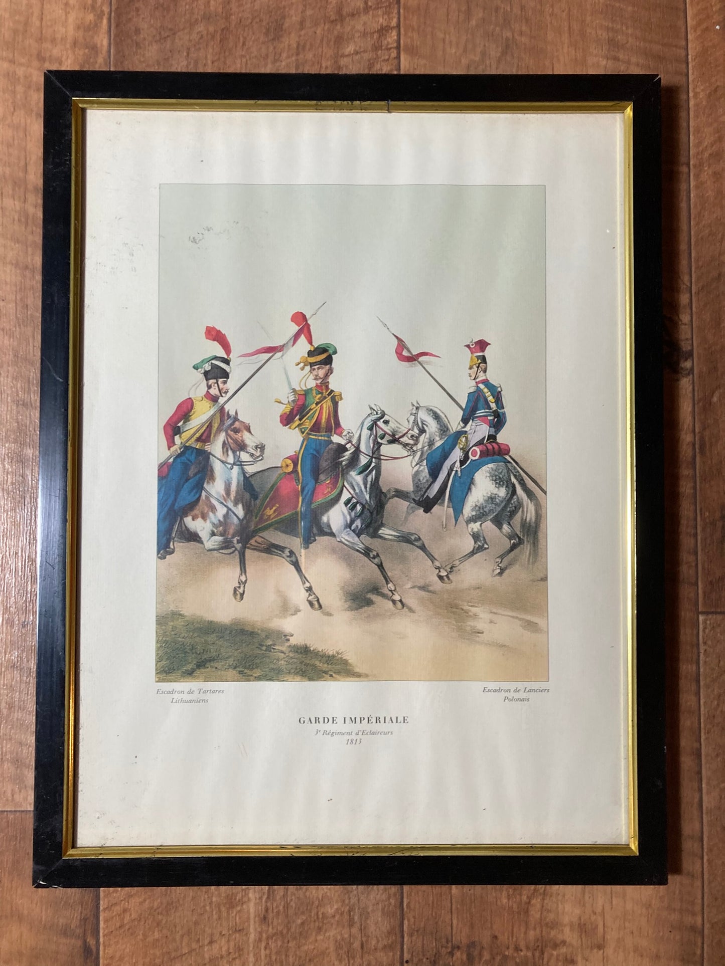 This print featuring soldiers from the Lithuanian Tartars of the Imperial Guard
