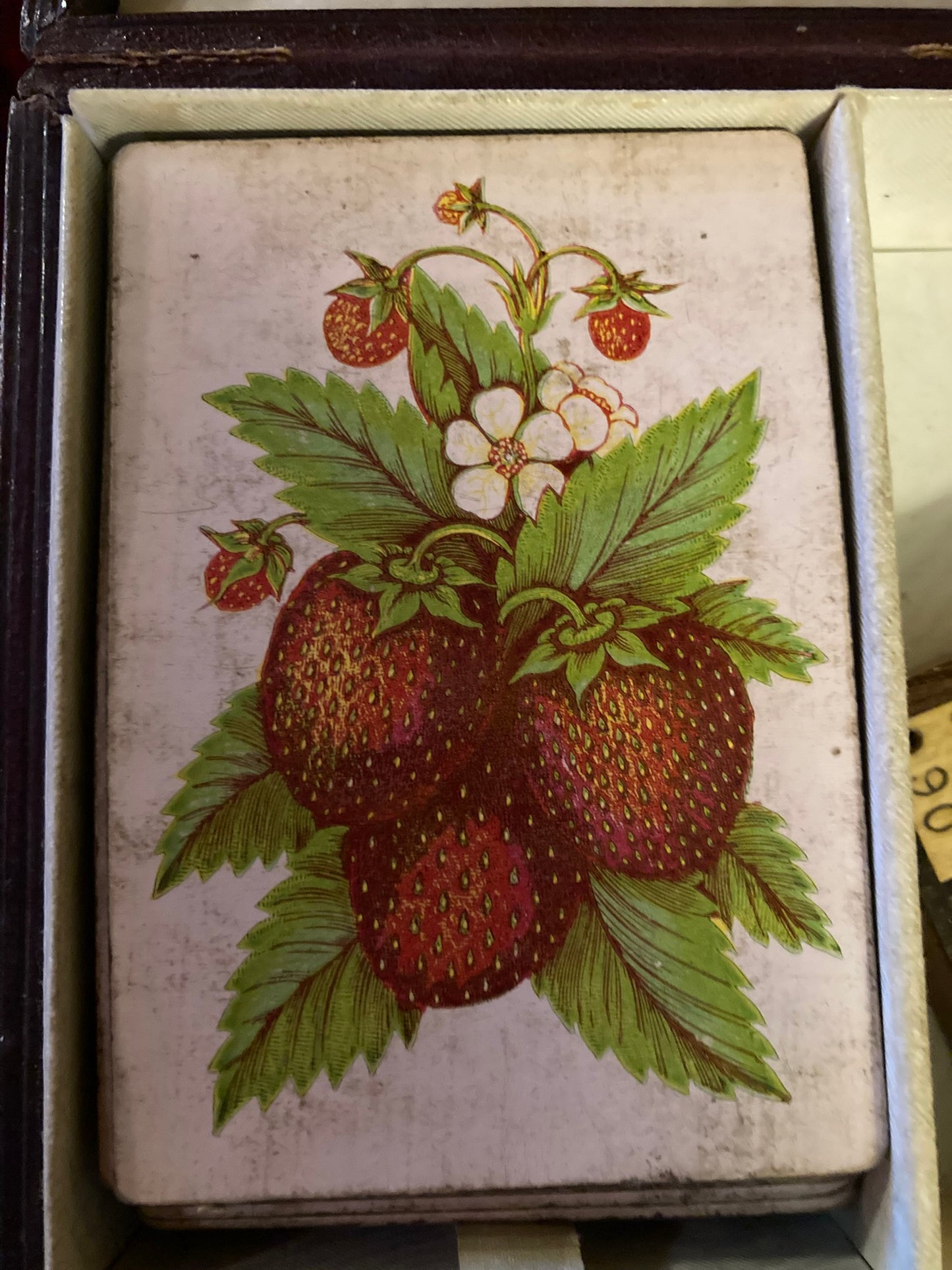 antique "Besique" (Bezique) card game set by Joseph Reynolds & Sons, 1870s.