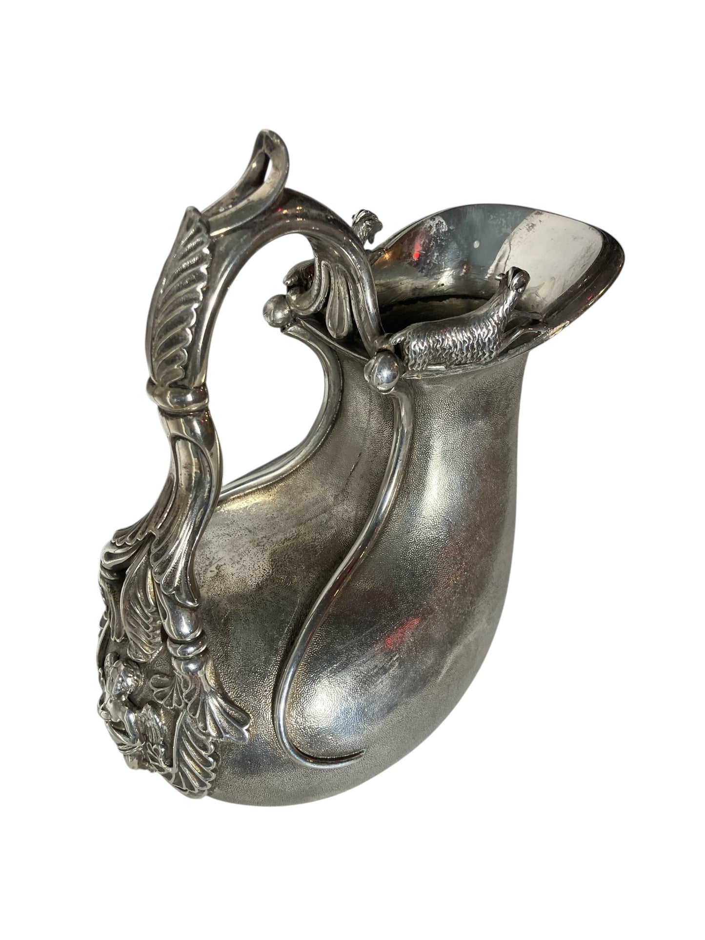 Antique Askos Jug Sterling Silver with markings 19th Century