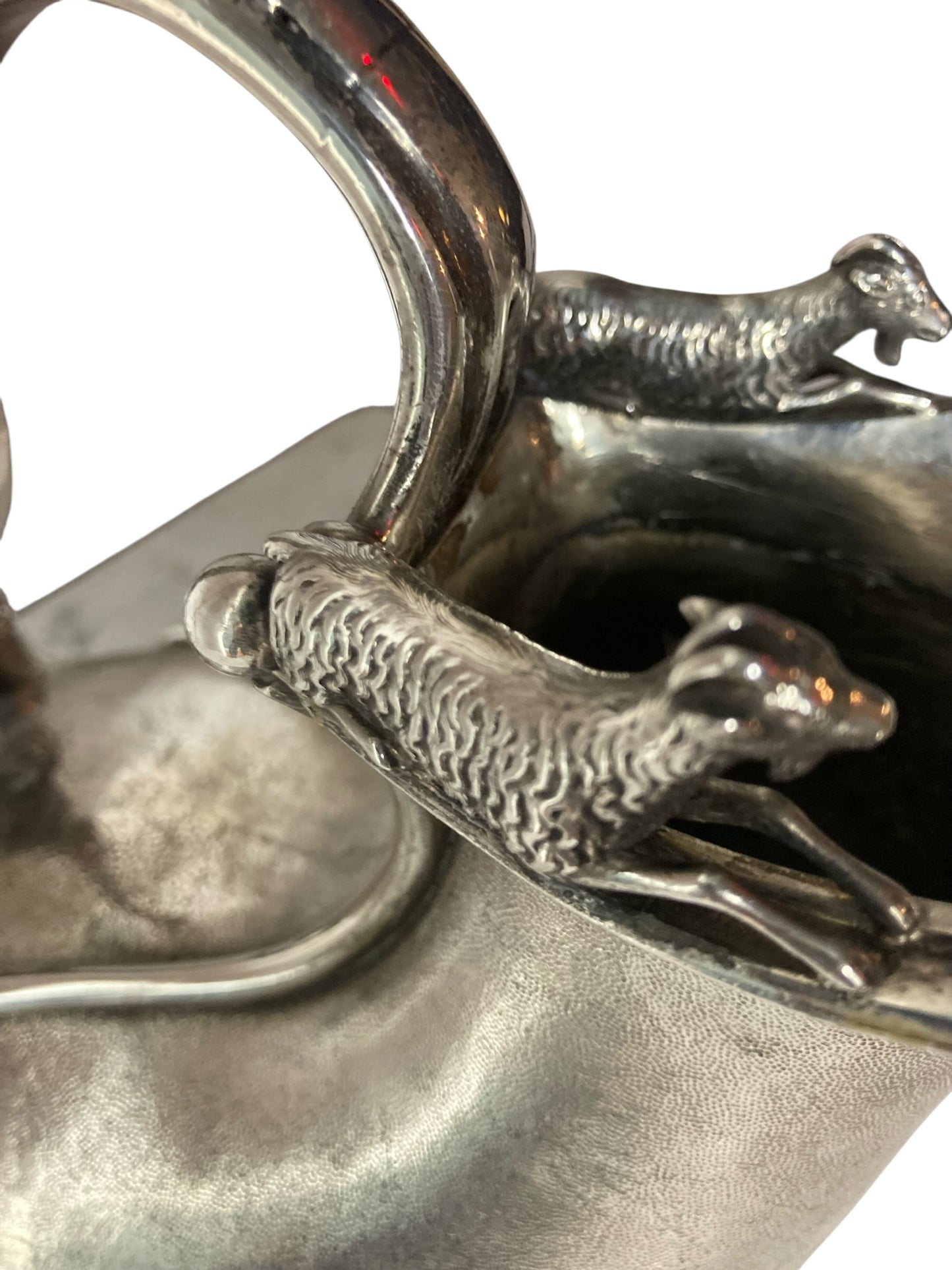 Antique Askos Jug Sterling Silver with markings 19th Century