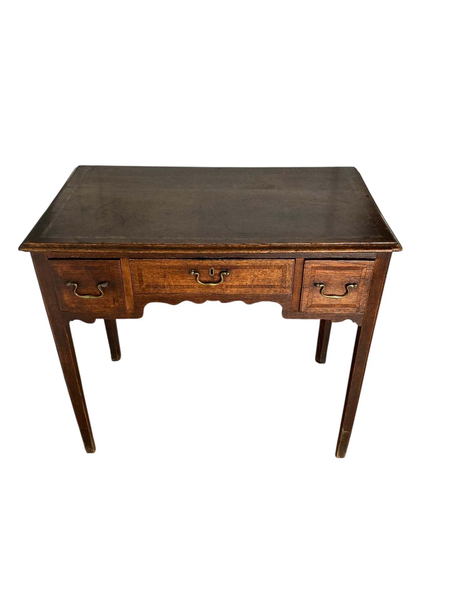 George III oak lowboy or Desk