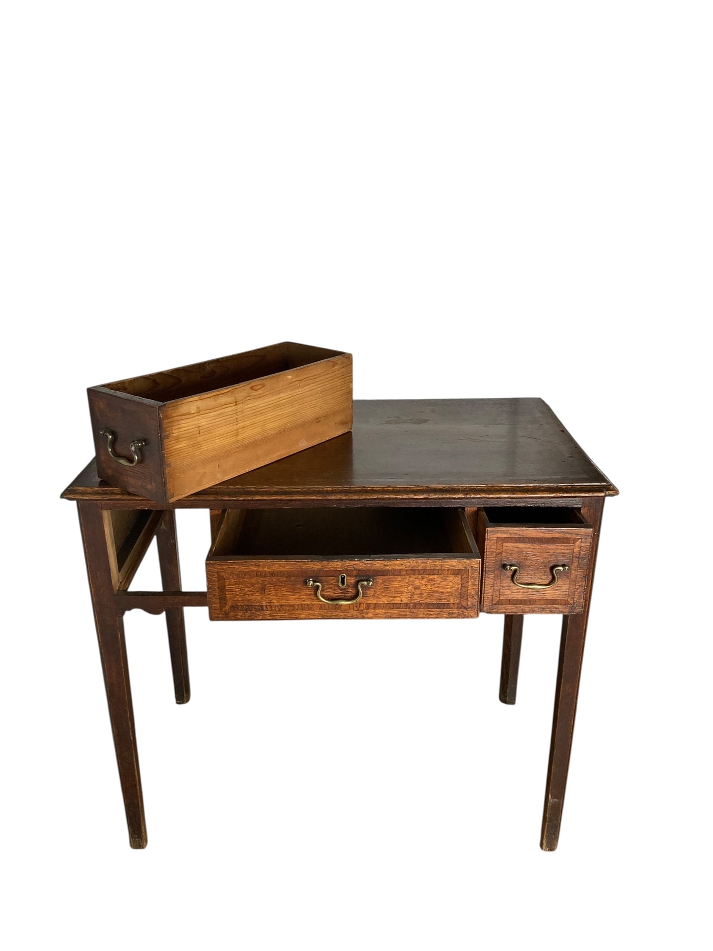 George III oak lowboy or Desk