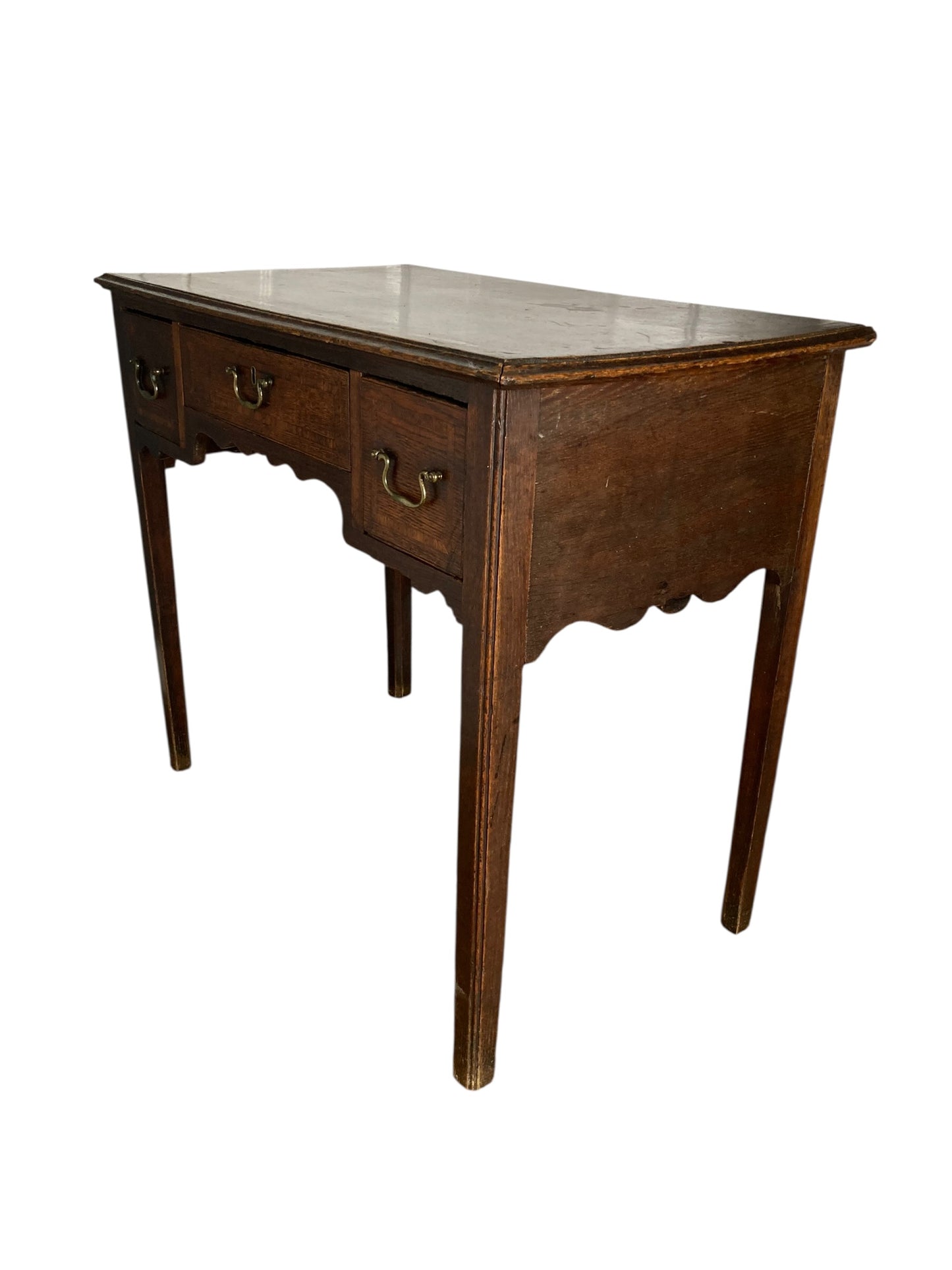 George III oak lowboy or Desk