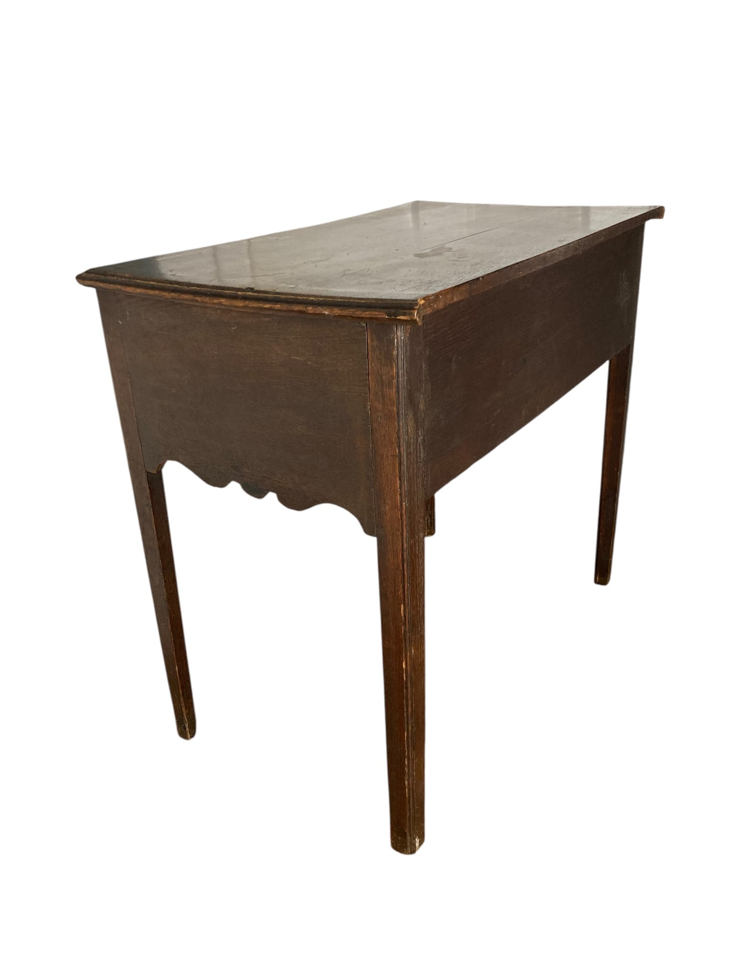 George III oak lowboy or Desk