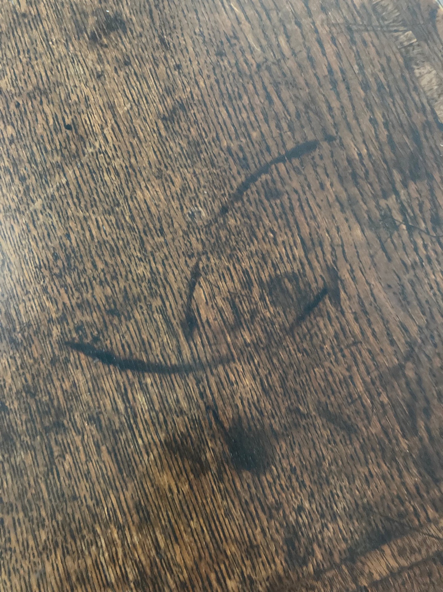George III oak lowboy or Desk