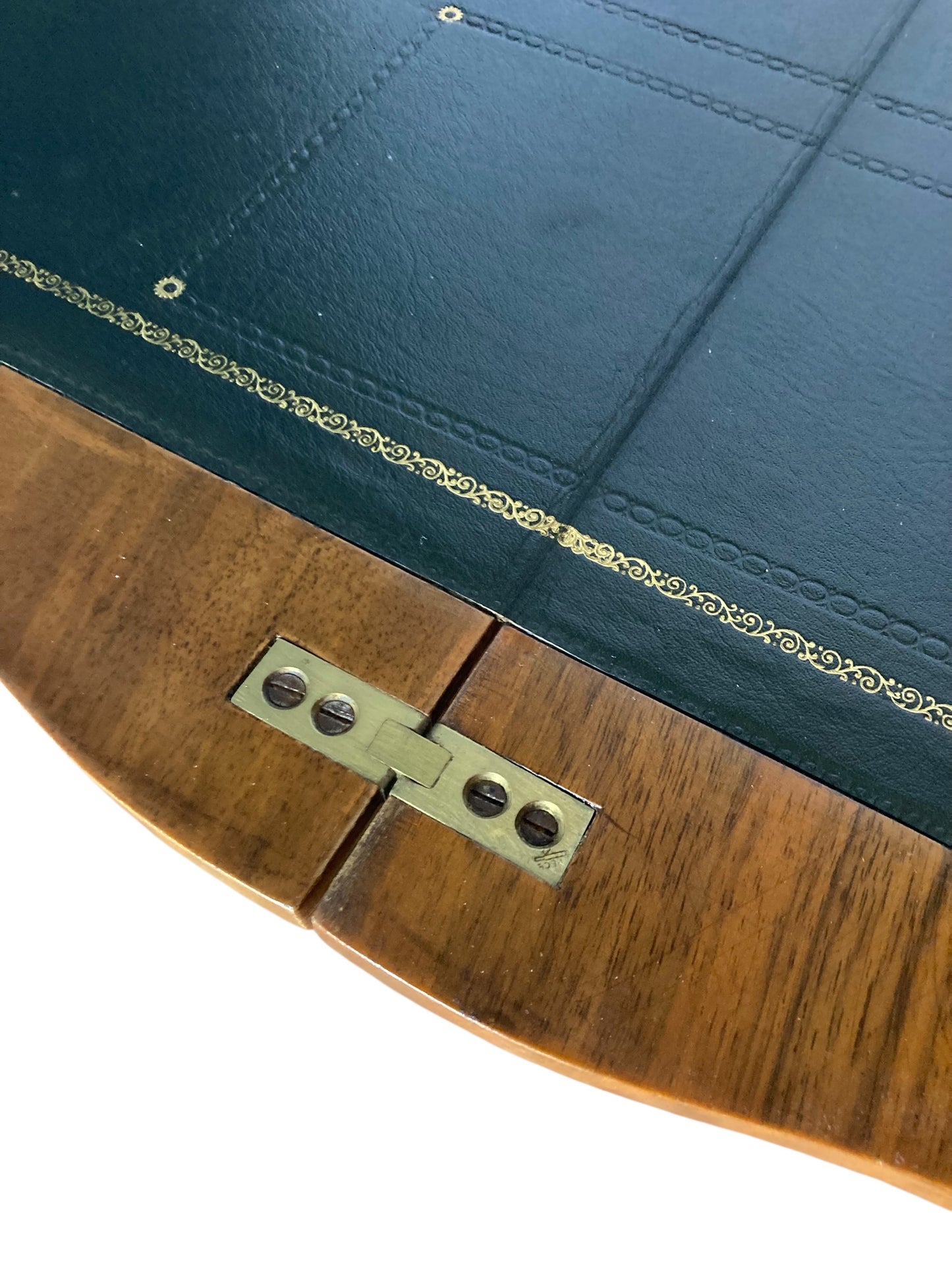 George II style walnut fold-over card table