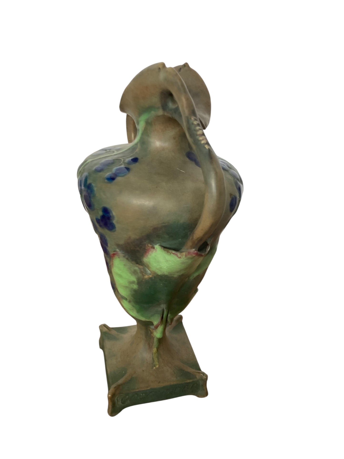 A pair of Art Nouveau porcelain vases, produced by Amphora