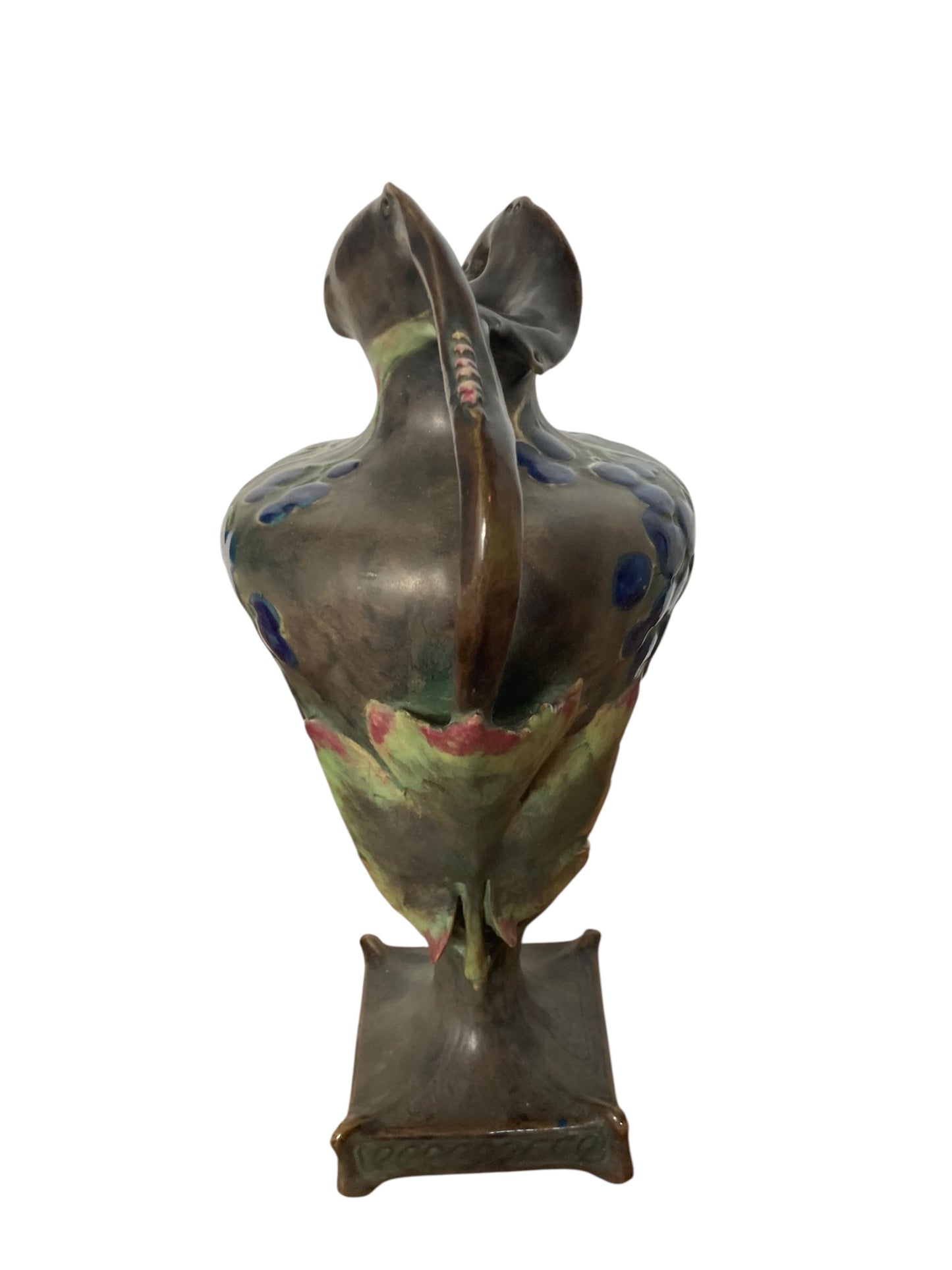 A pair of Art Nouveau porcelain vases, produced by Amphora