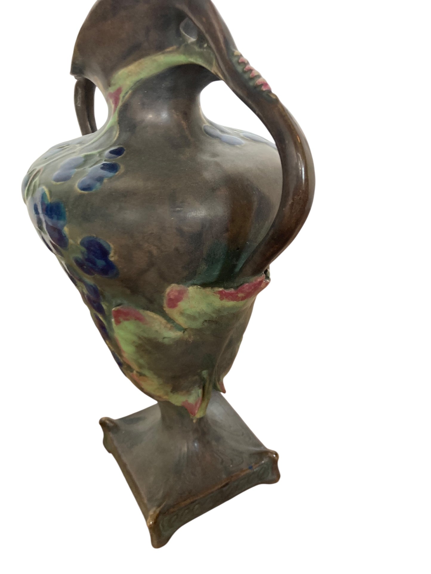 A pair of Art Nouveau porcelain vases, produced by Amphora
