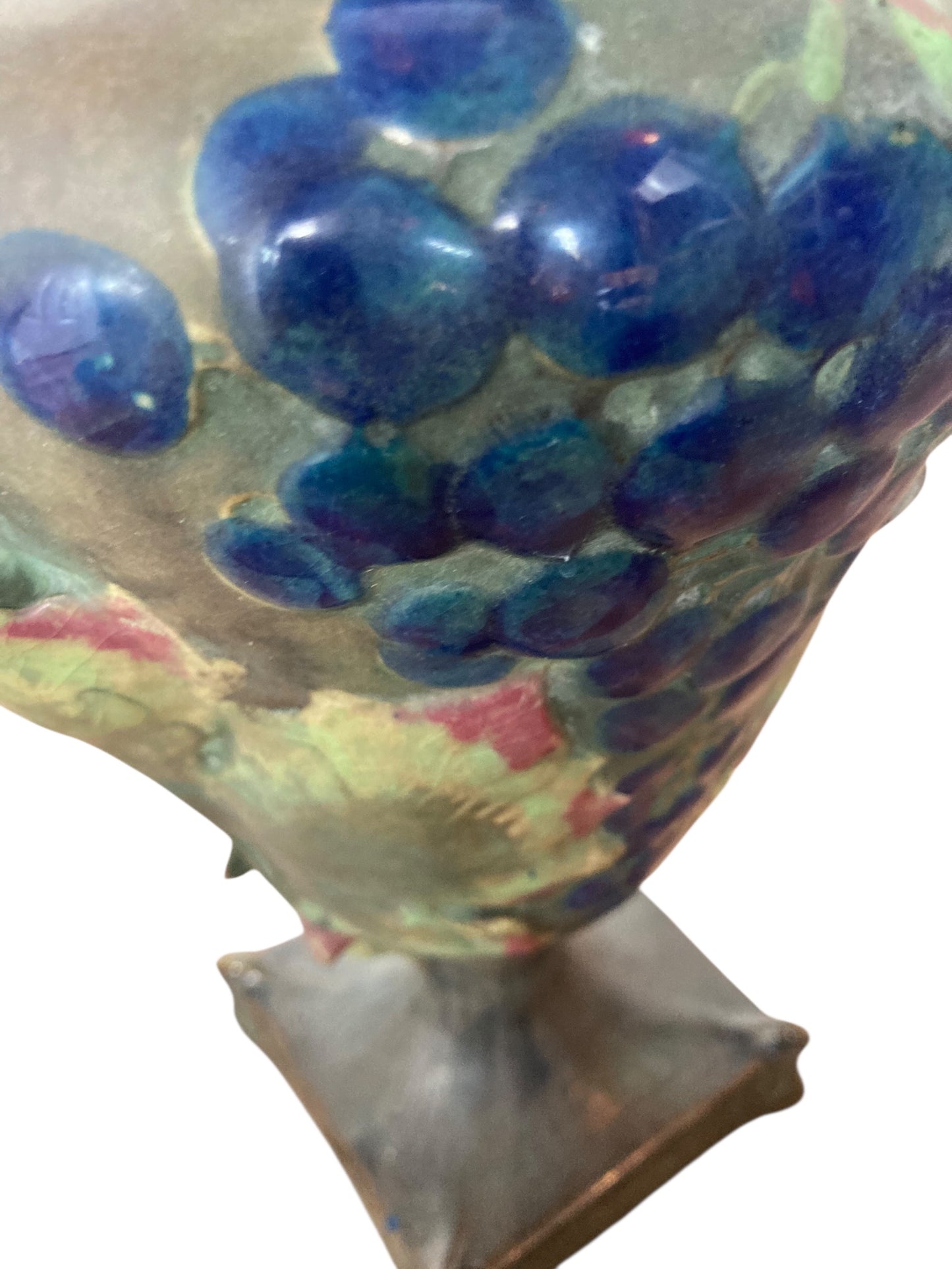 A pair of Art Nouveau porcelain vases, produced by Amphora