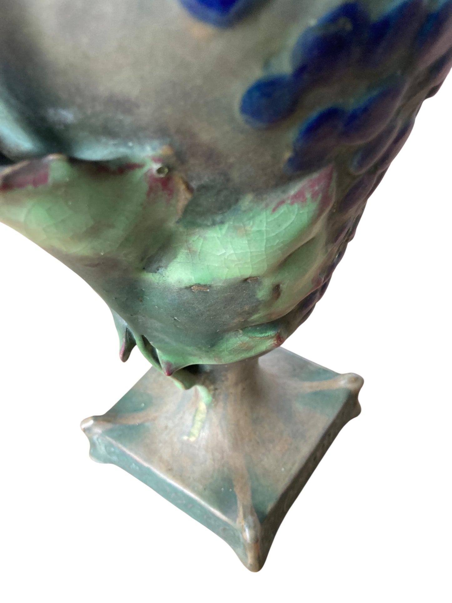 A pair of Art Nouveau porcelain vases, produced by Amphora