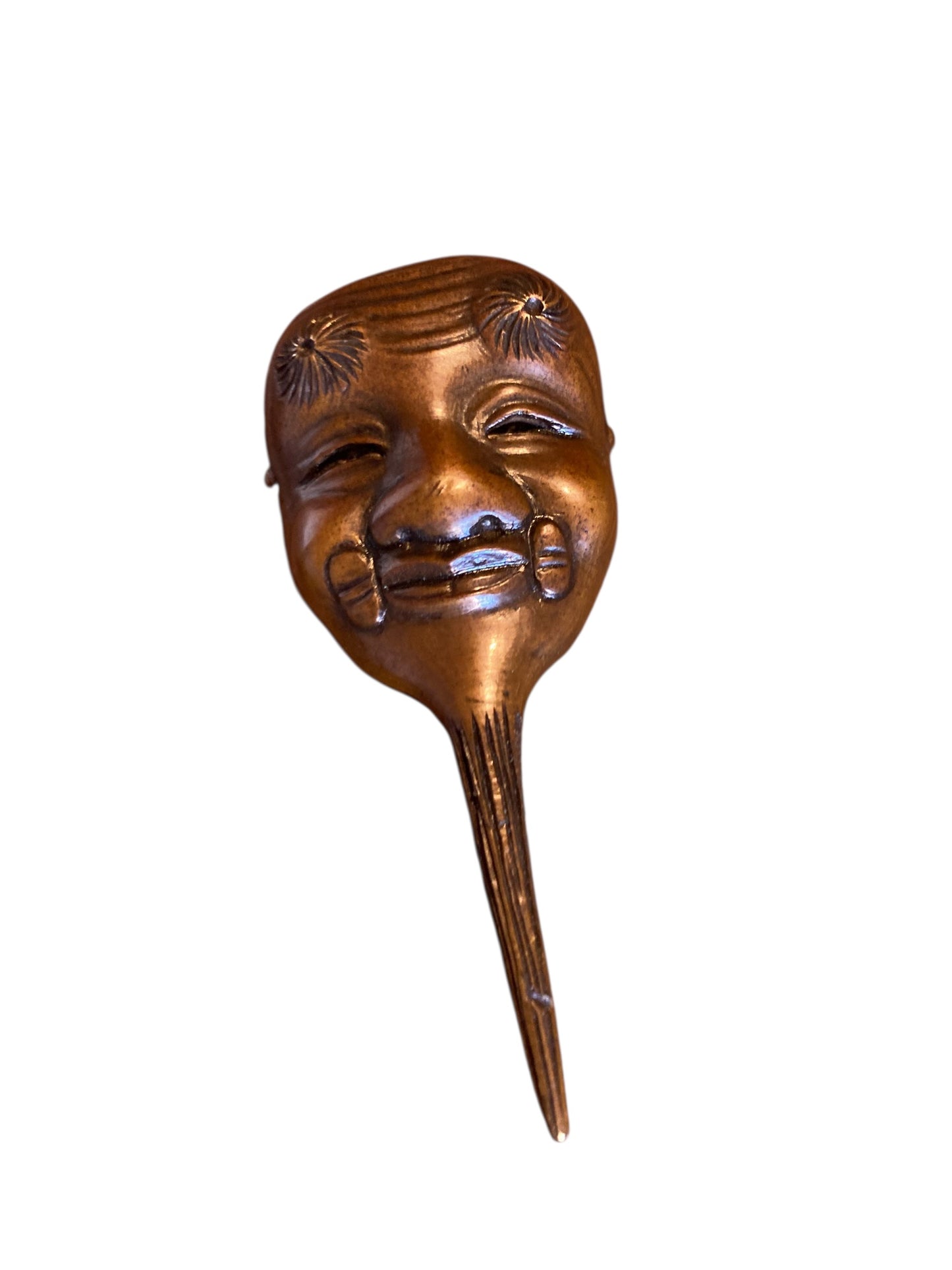 Japanese Bronze Noh actor, Meiji Period (1868-1912), Signed 'Matsumori'