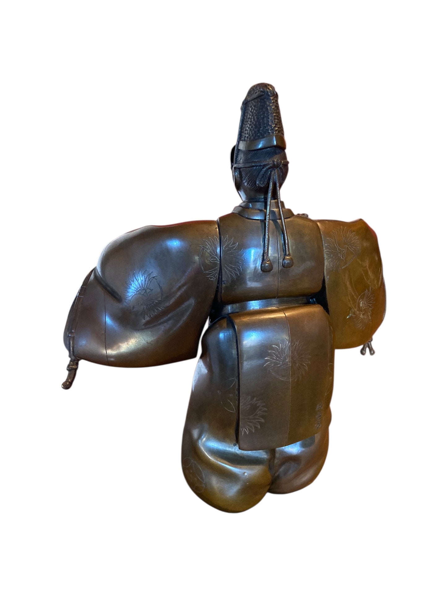 Japanese Bronze Noh actor, Meiji Period (1868-1912), Signed 'Matsumori'