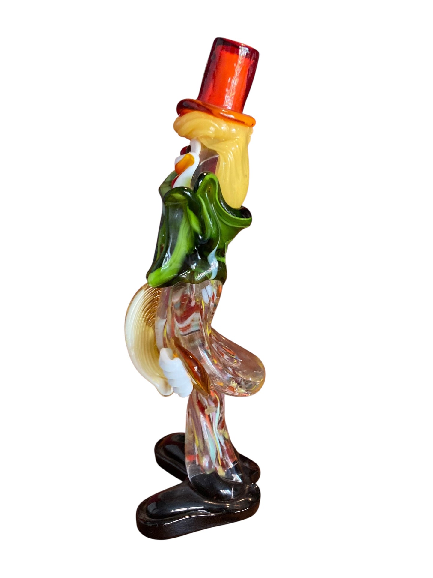 Murano glass clown figurine Mid Century