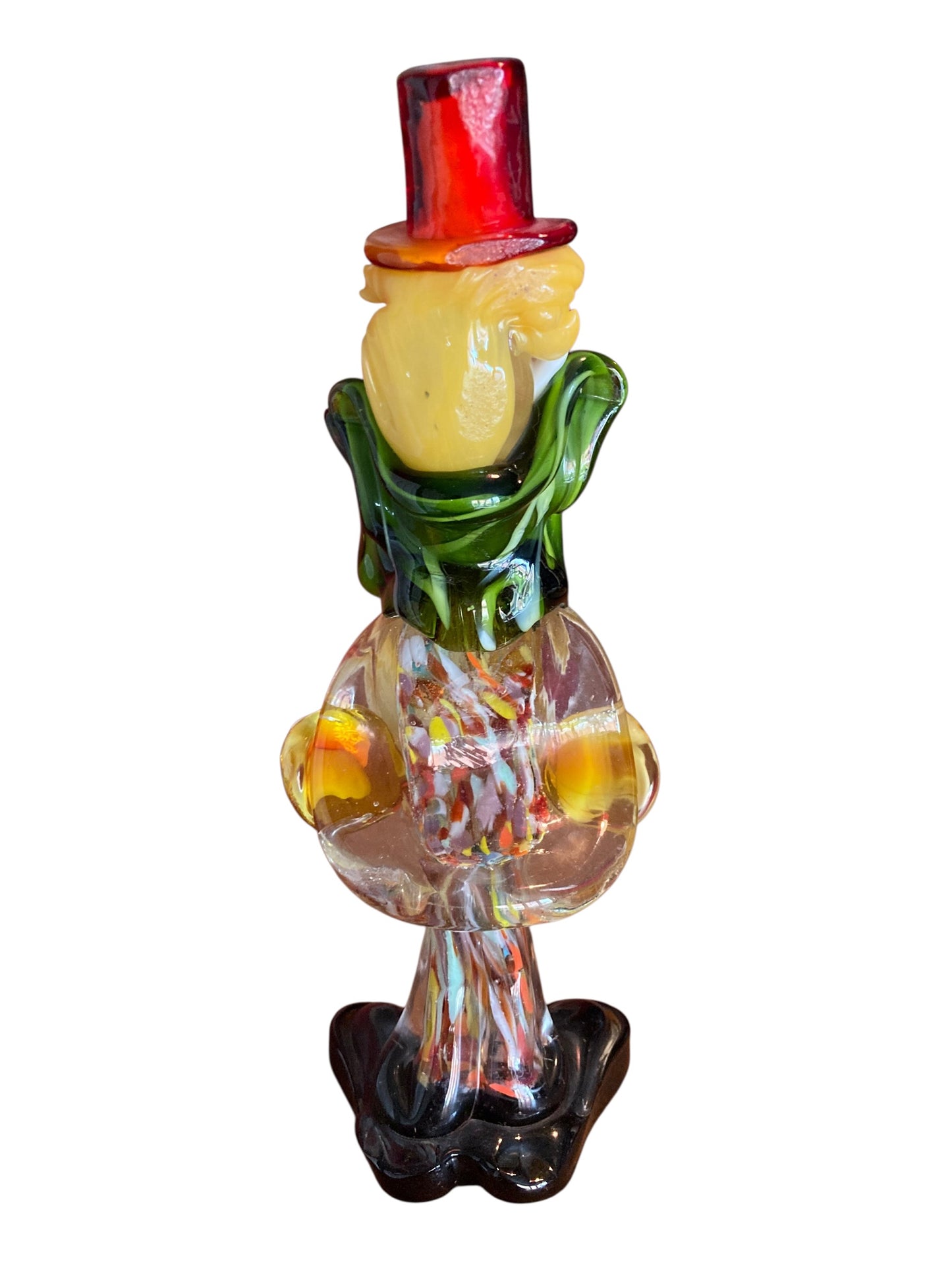 Murano glass clown figurine Mid Century