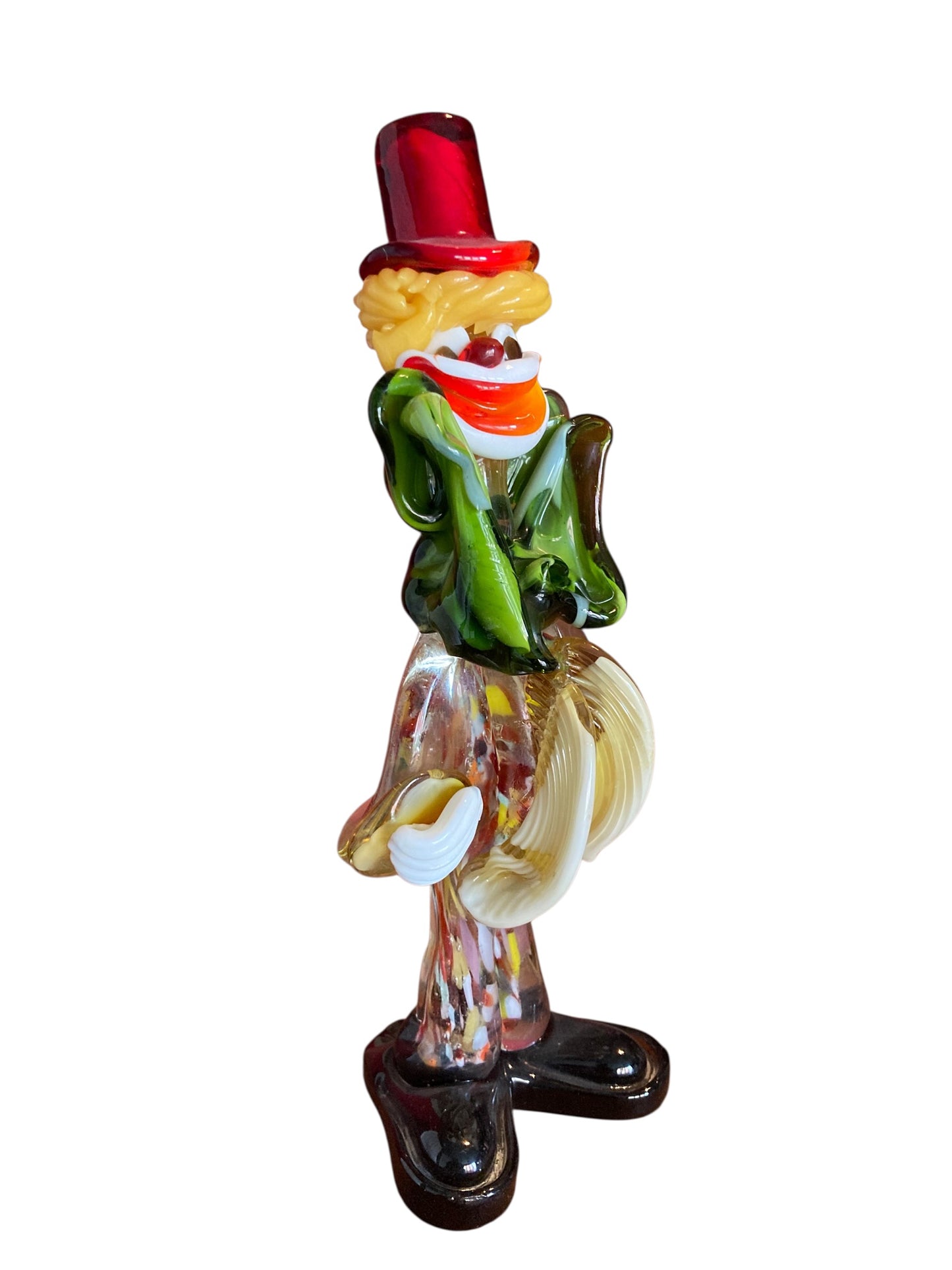 Murano glass clown figurine Mid Century