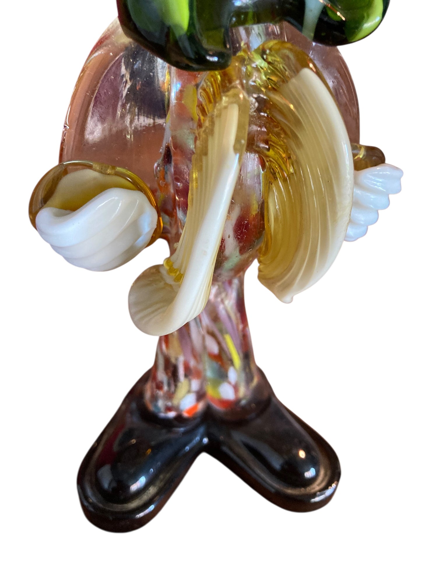 Murano glass clown figurine Mid Century