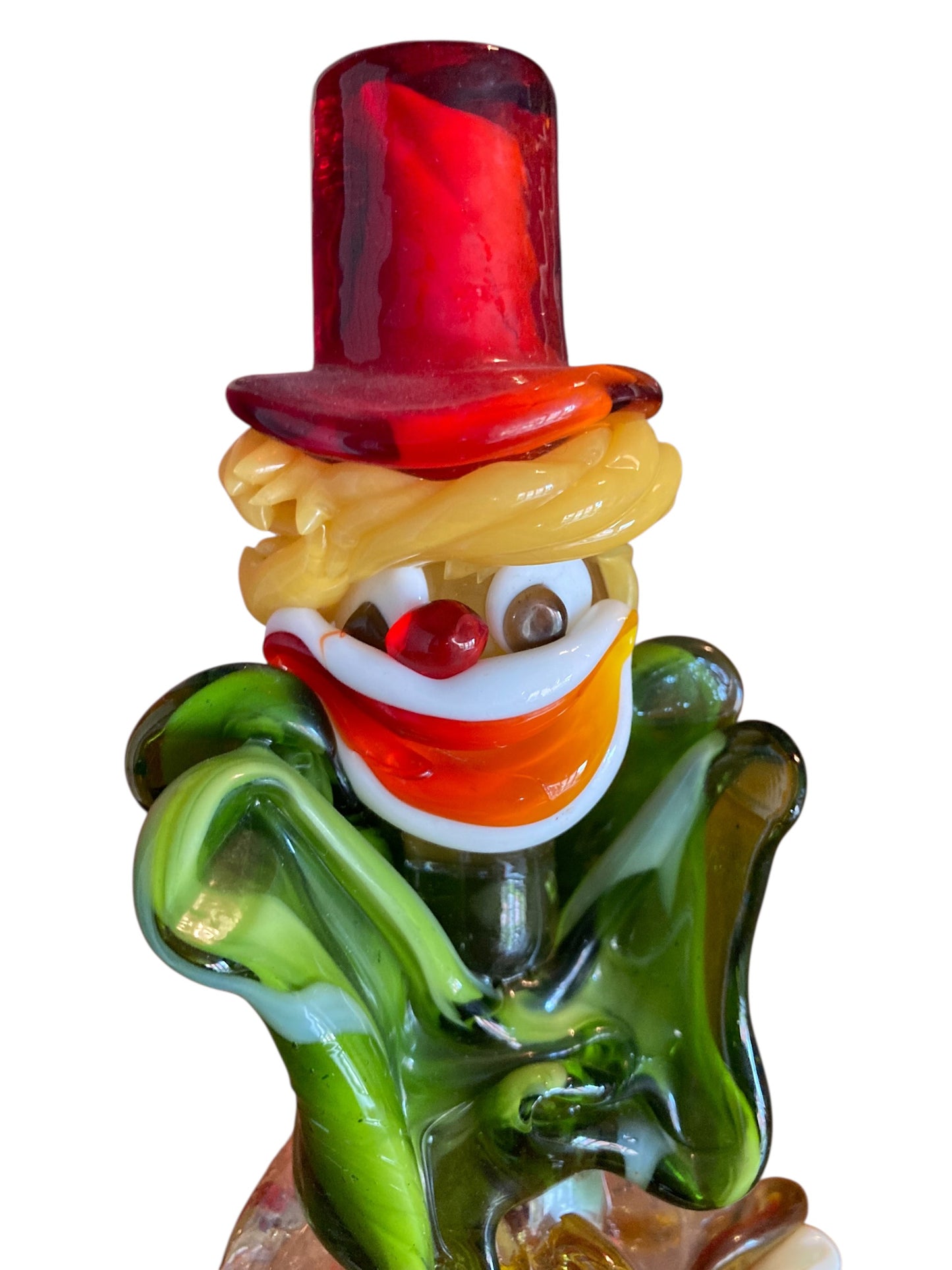 Murano glass clown figurine Mid Century