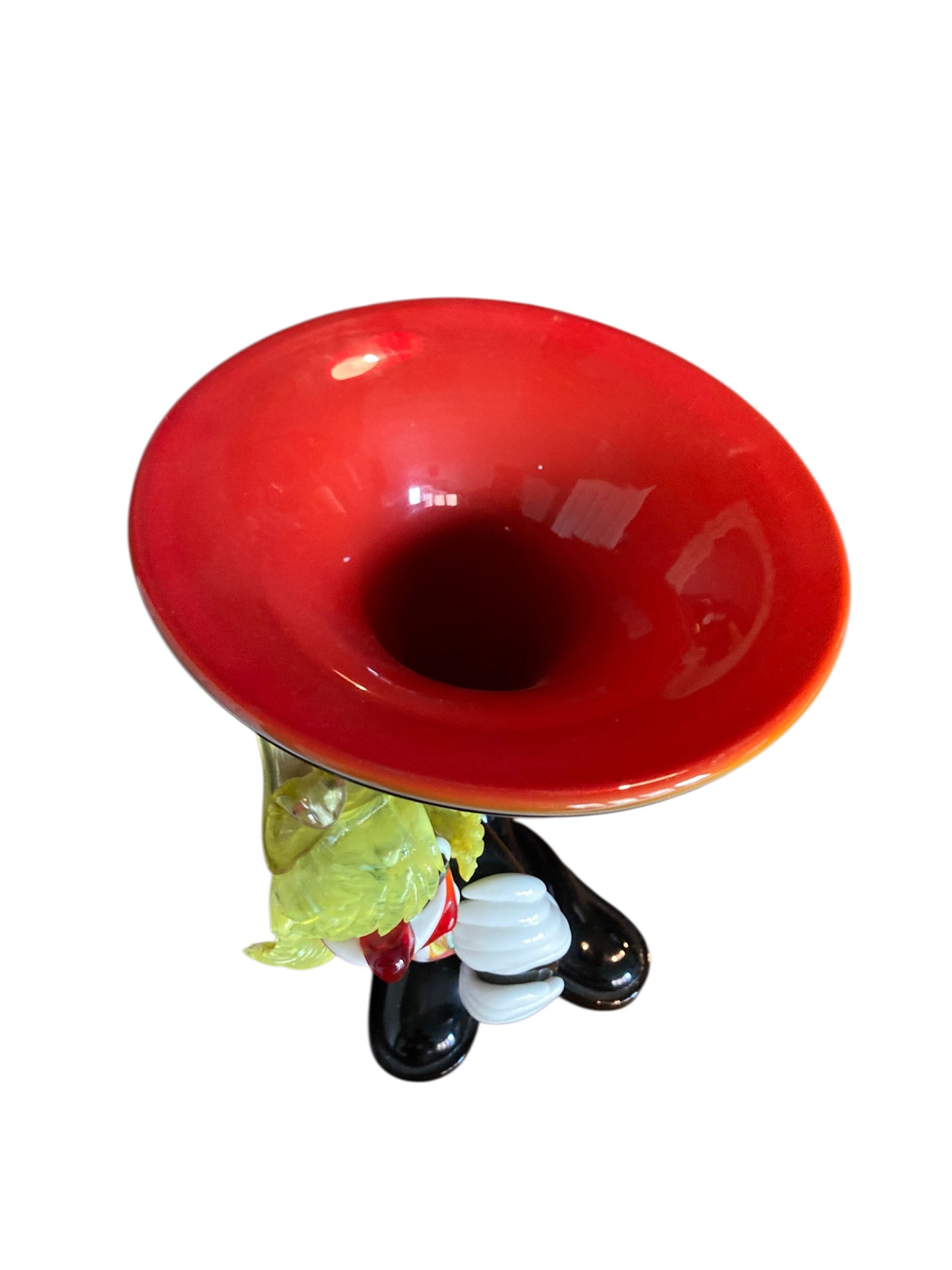 Vintage Murano glass clown vase