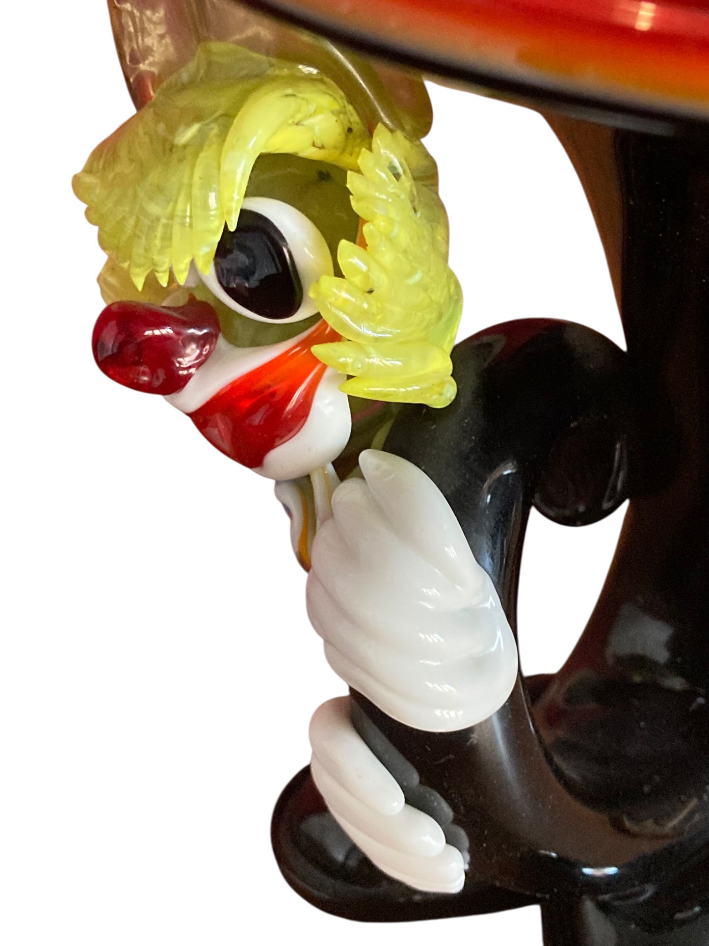 Vintage Murano glass clown vase