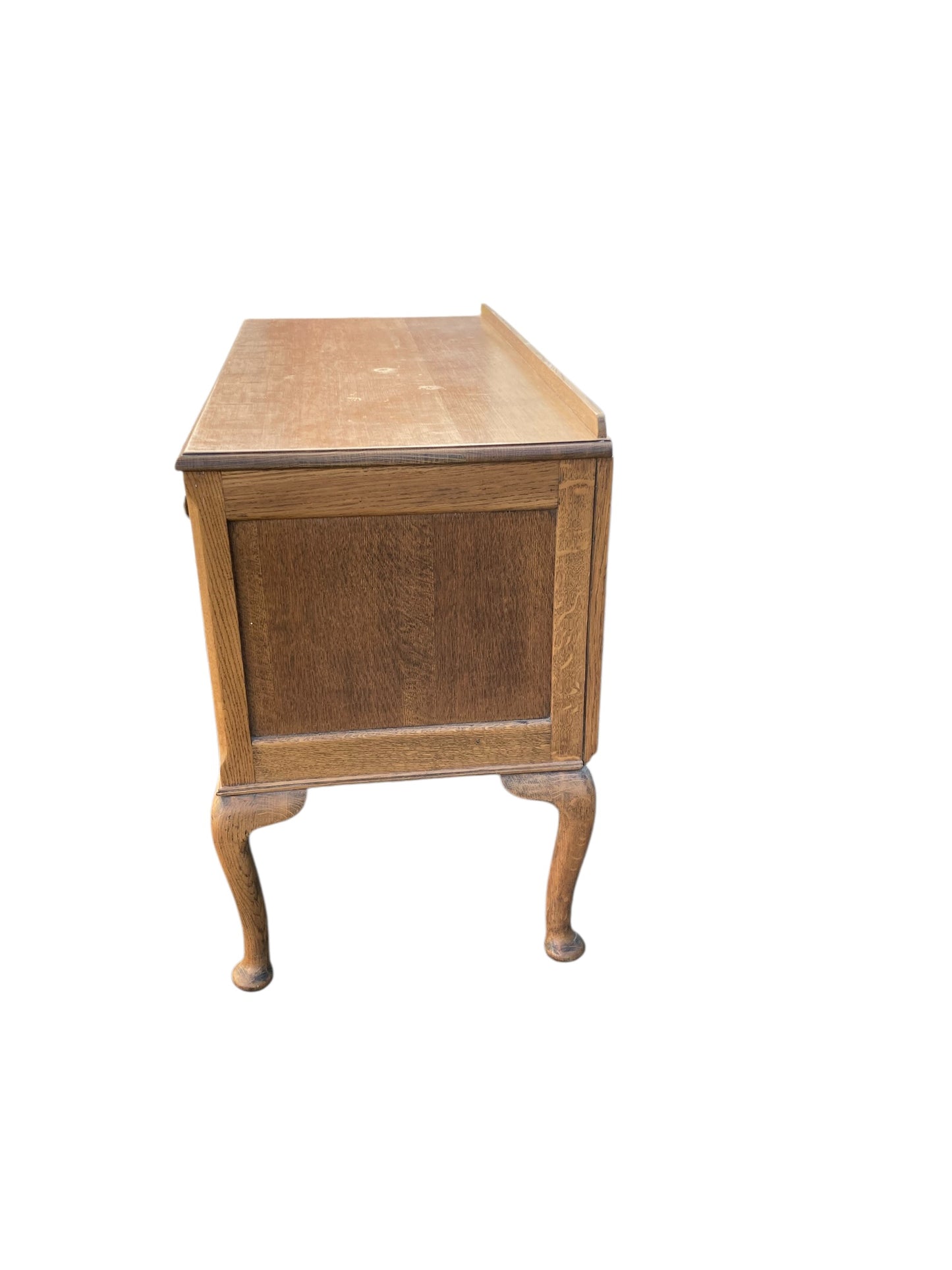 Antique Oak Queen Anne Writing, Dressing Table or Low Boy