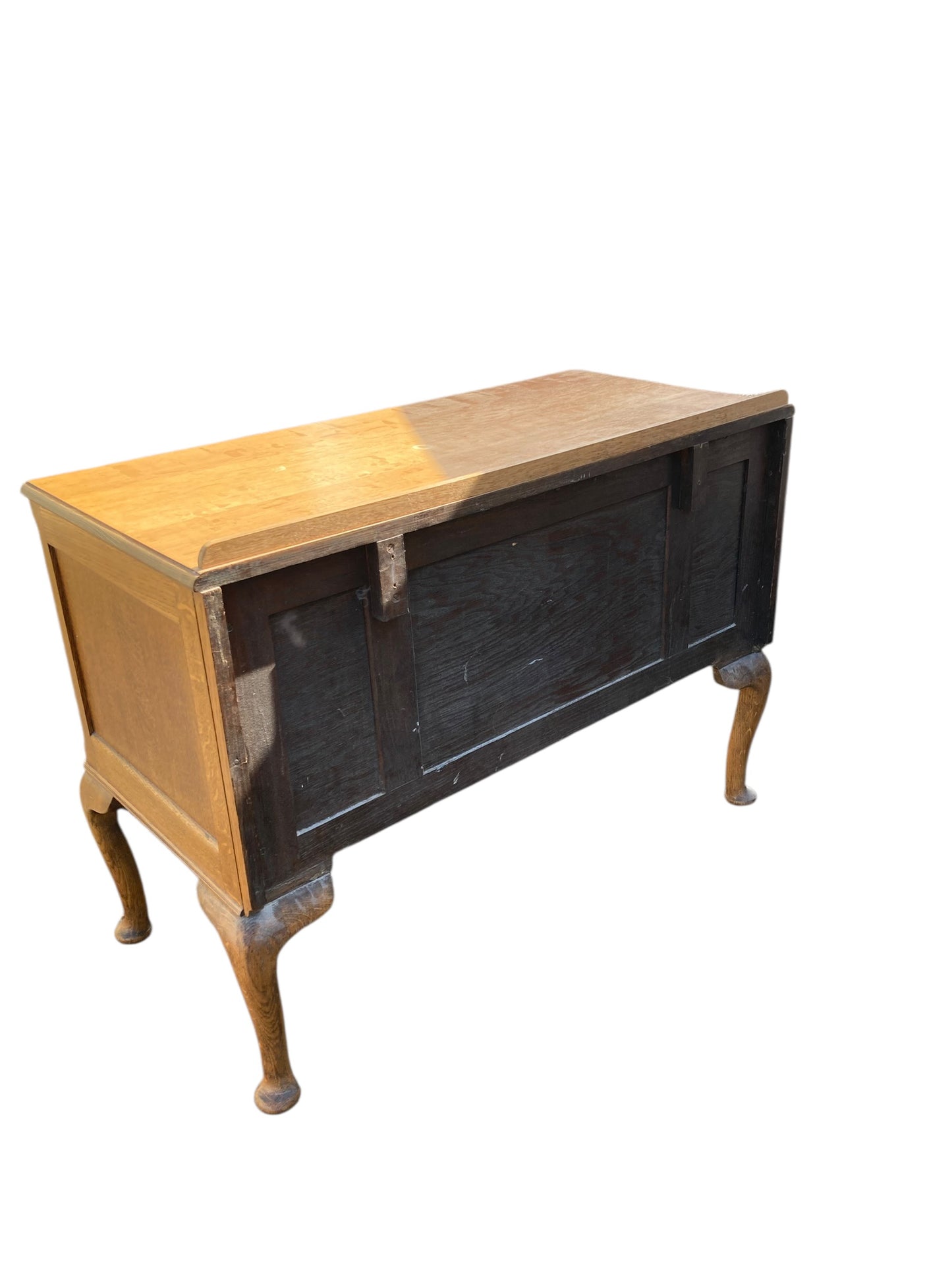 Antique Oak Queen Anne Writing, Dressing Table or Low Boy
