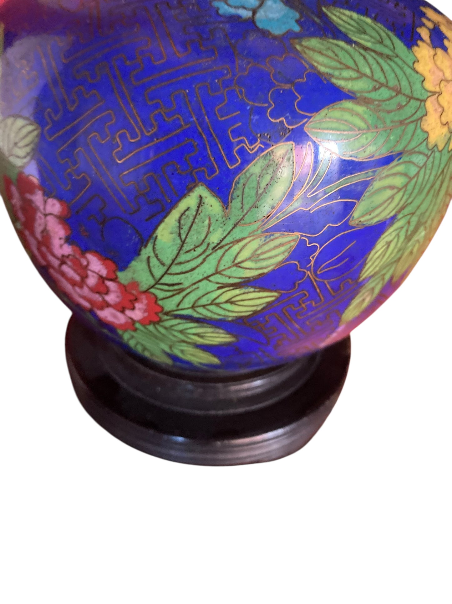 Pair of Chinese Cloisonné table lamps