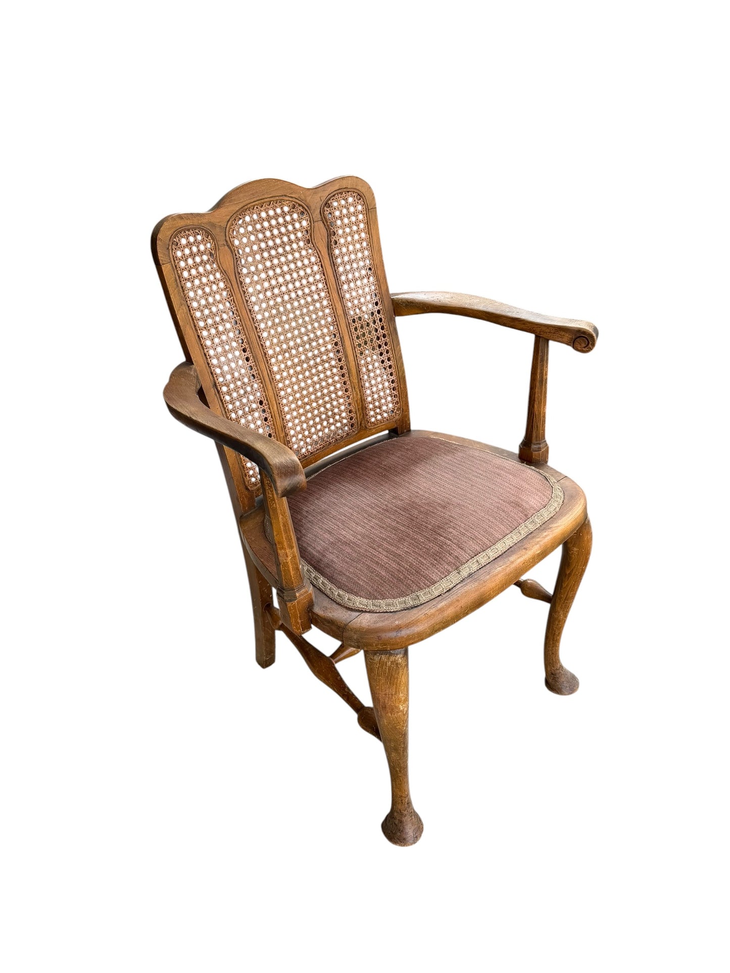 Antique French Louis XV style fauteuil armchair