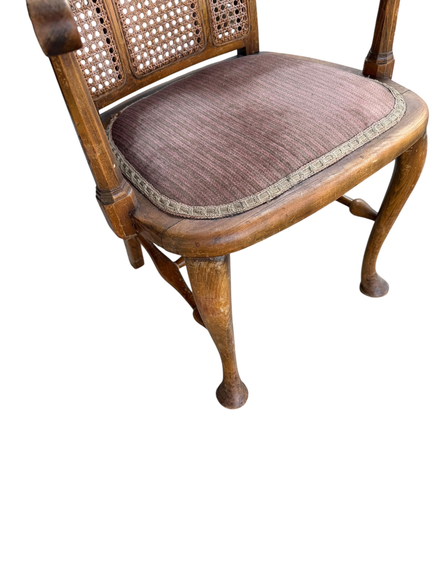 Antique French Louis XV style fauteuil armchair