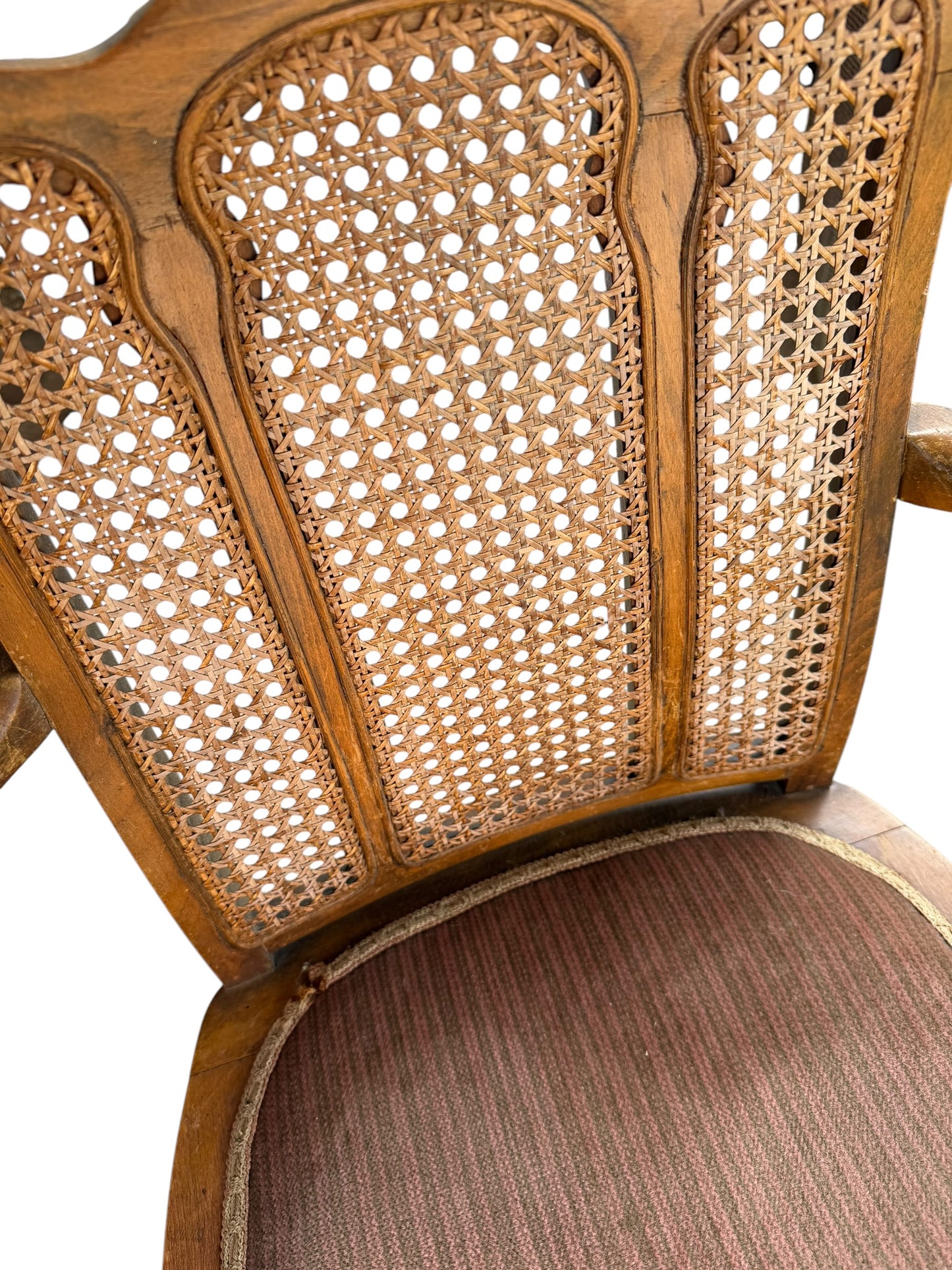 Antique French Louis XV style fauteuil armchair