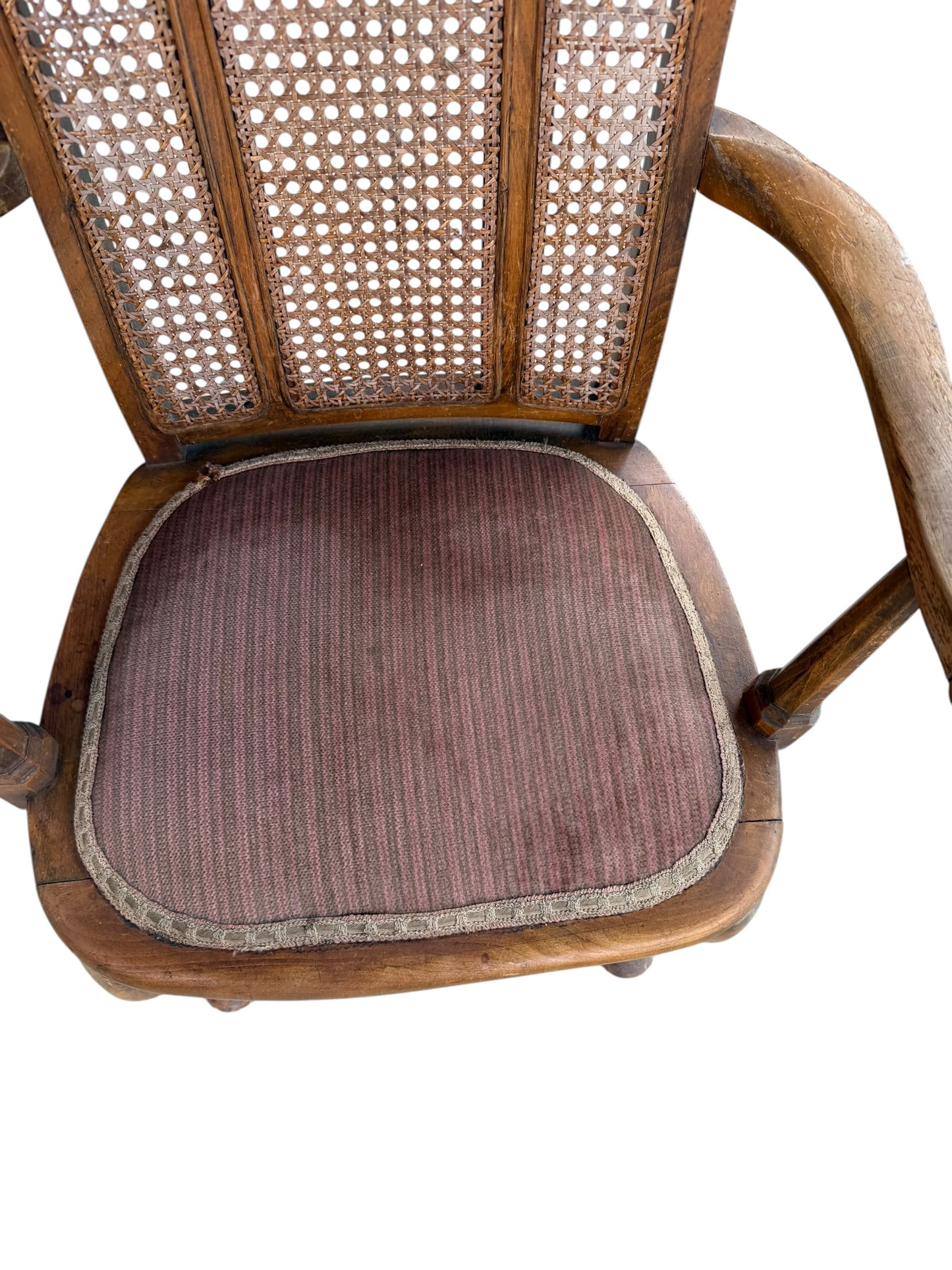 Antique French Louis XV style fauteuil armchair