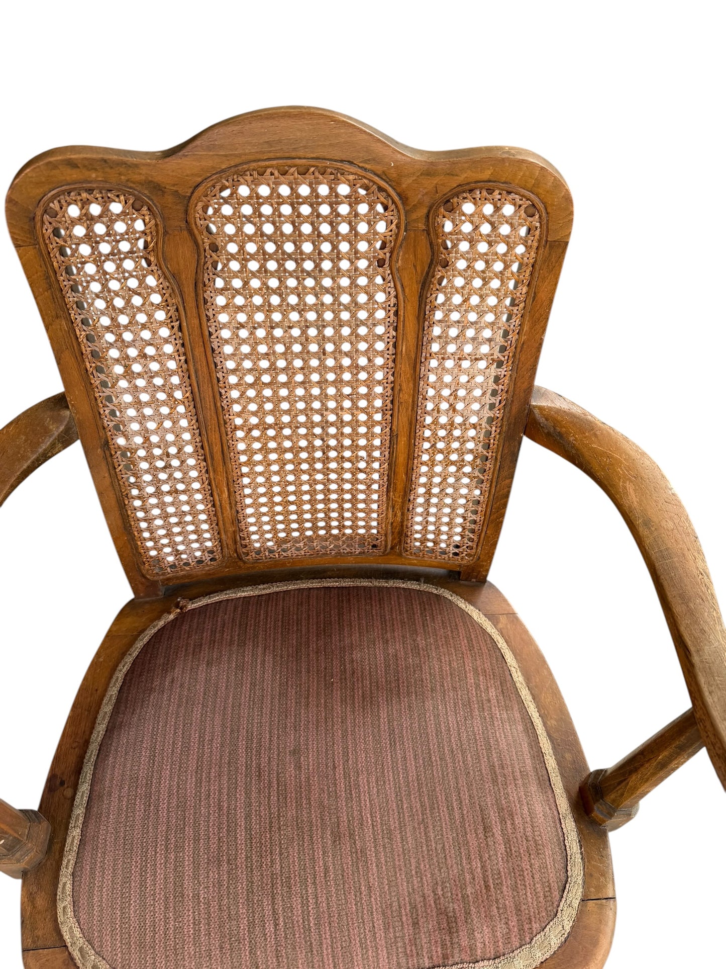 Antique French Louis XV style fauteuil armchair
