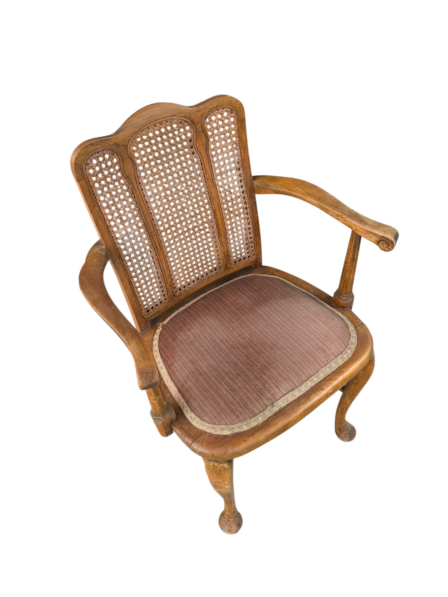 Antique French Louis XV style fauteuil armchair