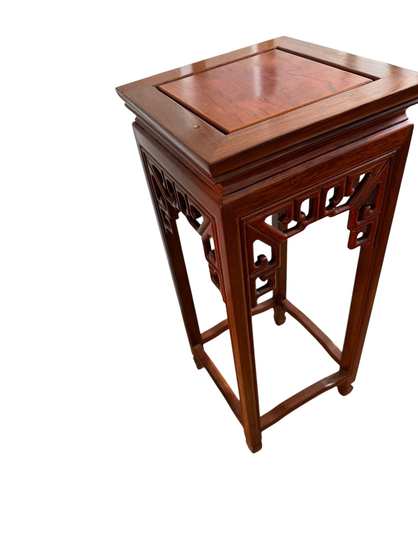 Pair of matching Chinese hardwood plant stands