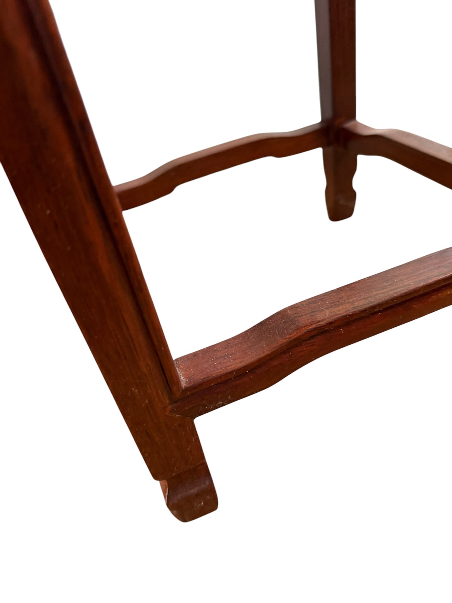 Pair of matching Chinese hardwood plant stands