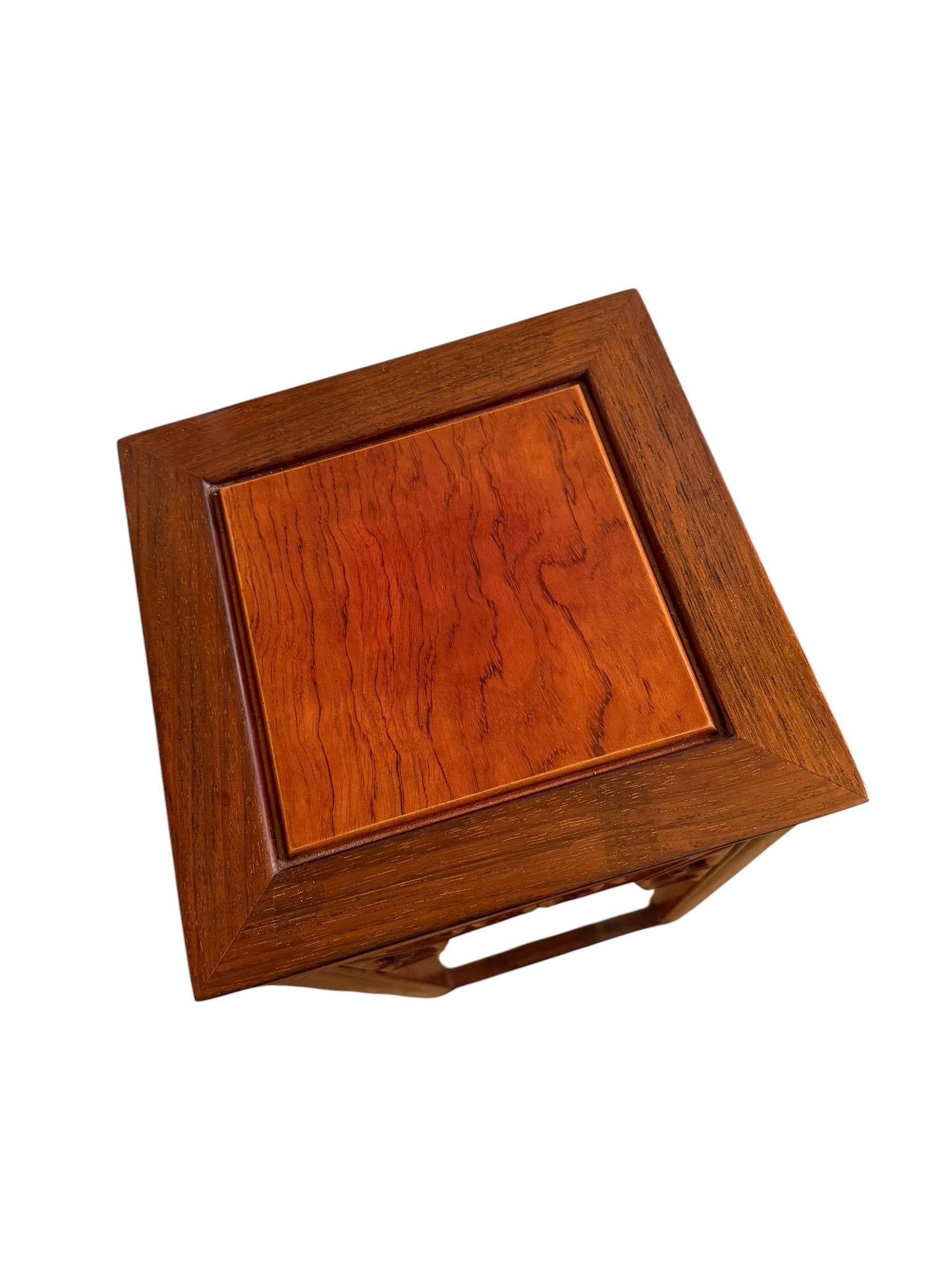 Pair of matching Chinese hardwood plant stands